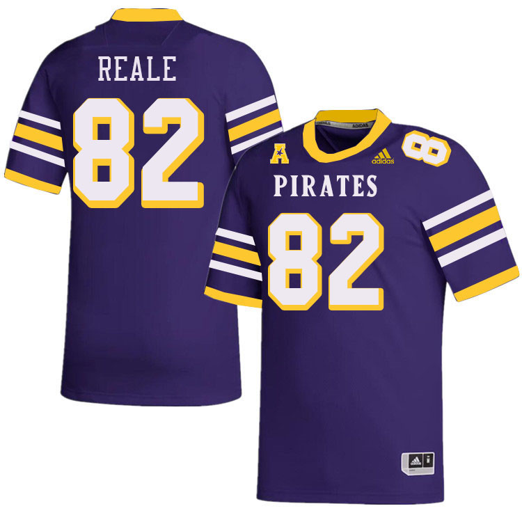 Men #82 Gage Reale ECU Pirates College Football Jerseys Stitched-Throwback